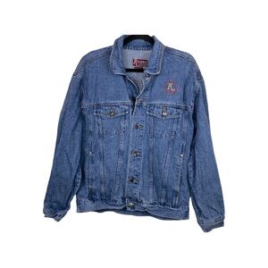 Rivera Hotel & Casino. Vintage Unisex  Denim Jean Jacket Embroidered Fireworks M
